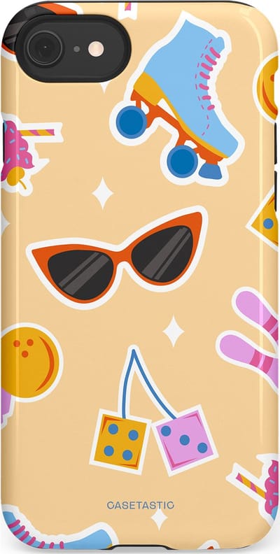 Casetastic Hoesje Geschikt voor Apple iPhone 7/8/SE - Stijlvolle Beschermende Duo-layer Case - Milkshake vibes