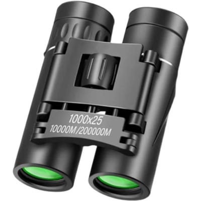 1000X25 HD Krachtige Verrekijker Buiten Lange Afstand Draagbare Monoculaire FMC Optiek Hoge Lage Licht Nachtzicht Kamperen Reizen black