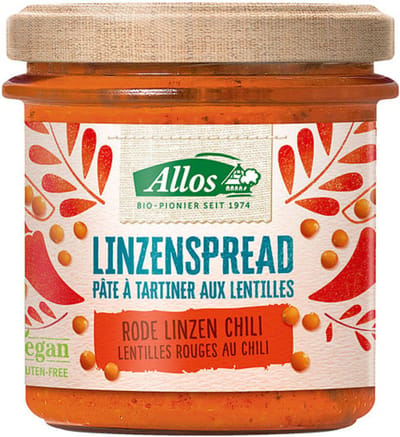 Allos Linzenspread rode chili 140 gram