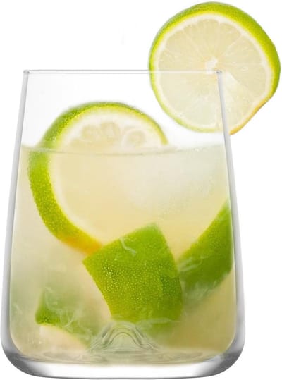 LAV Terra hoogwaardige wijnglazen,Drinkglazen, 590 cc, set van 6 wit-rode wijnglazen