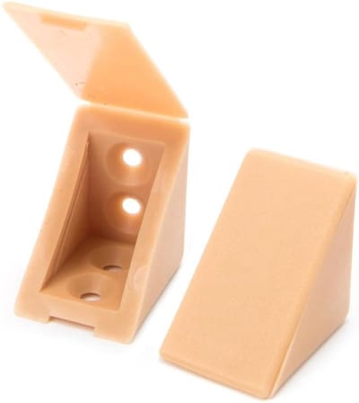 Kastverbinders Set - Meubelhoekjes Bevestiging - Meubels Versterken - Geïntegreerde Afdekklep - 40 Stuks - Beuken