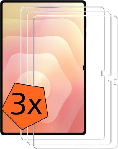 Screenprotector - 3 Stuks - Geschikt voor Samsung Galaxy Tab S11 Ultra - Extra Sterk - Gehard Glas - Beschermglas - Tempered Glass - Screen Protector