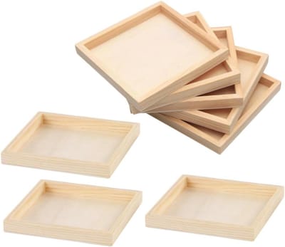 Puzzelbakjes - Puzzellades Sorteerbakjes - Puzzelstukjes Sorteren - Professionele Vlakheid - 13.70CM - Lichtgeel