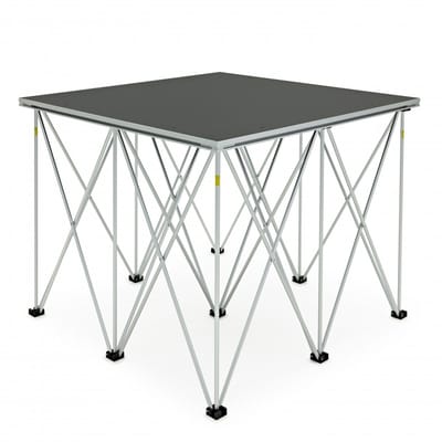 1m x 1m Portable Stage Kit by Gear4music, 80cm
