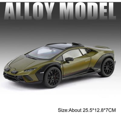 1:18 Huracan Sterrato Lp770 Automodel Speelgoed Metaal Diecast Wielen Stuur Geluid Licht Superauto Modellen Voor Kinderen Educatief Entertainment