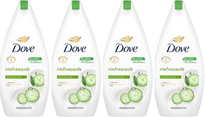 Dove Douchegel Refreshing Komkommer 4 x 450 ml