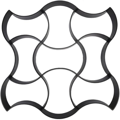 Betonvorm - Tuinpad mal - Terras aanleggen - Herbruikbaar ontwerp - 30-40 cm - Zwart