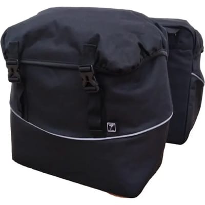 Willex - Double Camping Bag - Dubbele Fietstas - 40 liter - Zwart