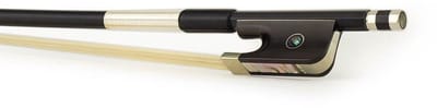 ELS FBA-25/44 altvioolstrijkstok, 4/4, carbon, zwart, rond, ebben slof, parijs oog, nikkelen montuur