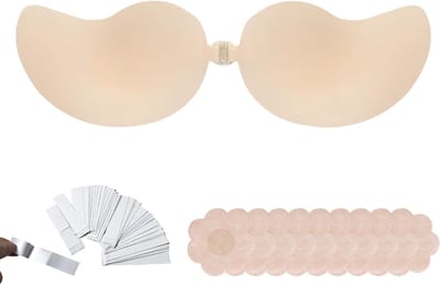 Draagbare Strapless Push-Up Bh, Herbruikbare Gel-Bh voor Achterloze Jurken en Dagelijks Gebruik, Perfect voor Bruiloften en Speciale Gelegenheden