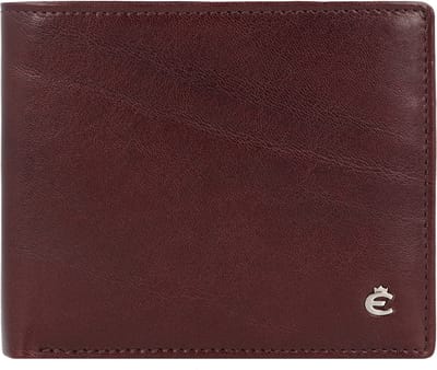 Esquire Toscana Portemonnee RFID-bescherming Leer 10.5 cm - Jongens - Horizontaal - coffee