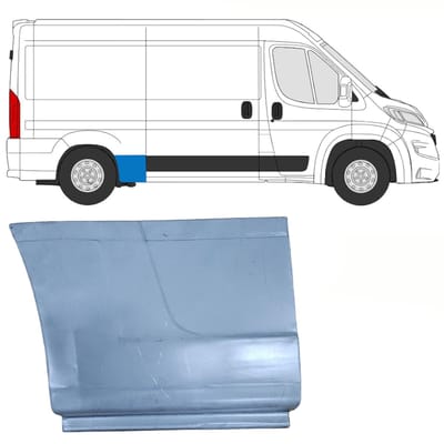 Reparatiepaneel achterspatbord voor Opel Movano 2021-2026 / Rechts
