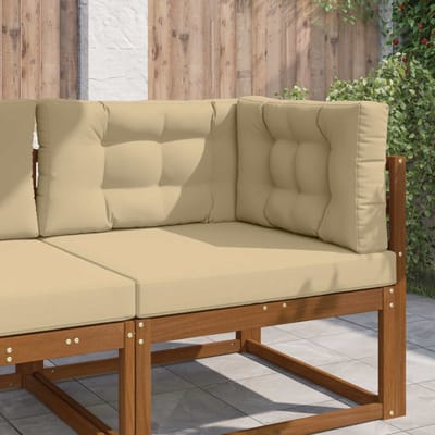 vidaXL - Buitenbankkussen - Polyester - Beige - 80 - x - 80 - cm