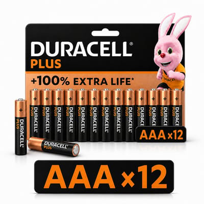 Duracell AAA Batterijen - Alkaline - 1,5V - LR03 - 12 stuks