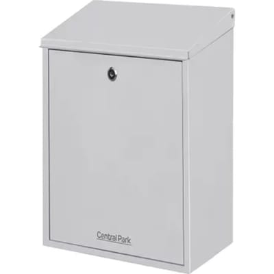 Central Park Wandbrievenbus Mailpal 300s - Staal - Zilver - 28,5x41x16,5cm