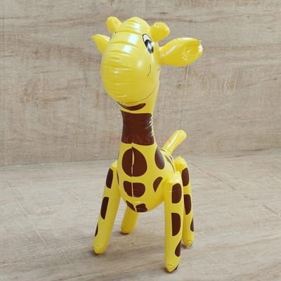 PVC Opblaasbare Giraffe Dier Kinder Opblaasbaar Speelgoed Schattige Sika Herten Dier Poppetje yellow