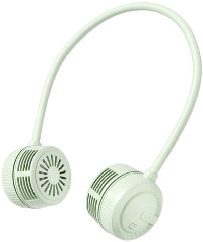 Draagbare nekventilator - Handsfree ventilator zonder bladen - USB oplaadbare persoonlijke koelventilator - Geschikt voor buitenactiviteiten/kamperen/kantoor - Groen.
