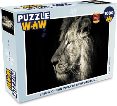 Puzzel Leeuw - Profiel - Portret - Legpuzzel - Puzzel 1000 stukjes volwassenen