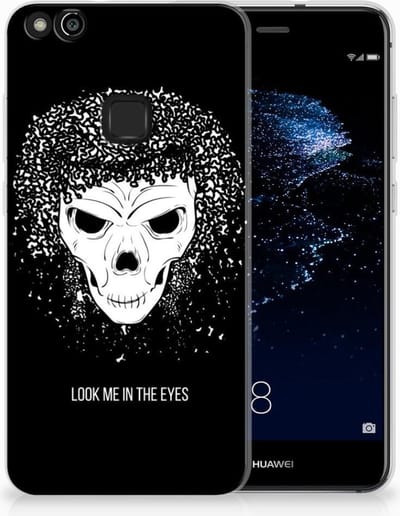 Silicone Back Case Huawei P10 Lite Skull Hair