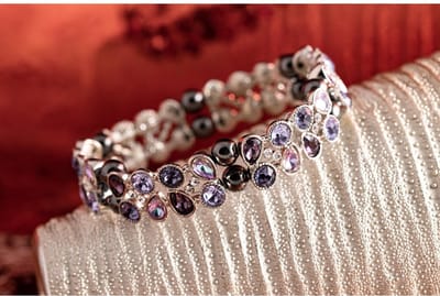 Kristalarmband Lavendelglitter