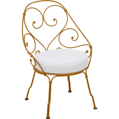 Fermob 1900 Fauteuil Cabriolet - D2 peperkoek - grijswit
