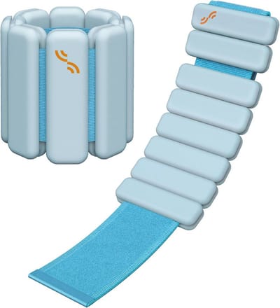 Draagbare gewichtsmanchetten set voor yoga, dans en aerobics - 0,5 kg en 1 kg