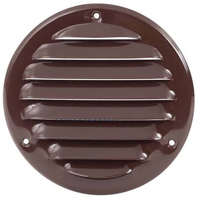Europlast metalen ventilatierooster rond bruin Ø 100mm - MR100B
