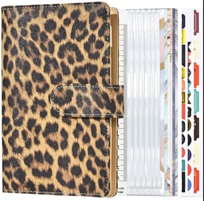 LOUZIR - Leopard Budget Planner met Geldmapjes - Invulboekjes - Kasboek - Huishoudboekje