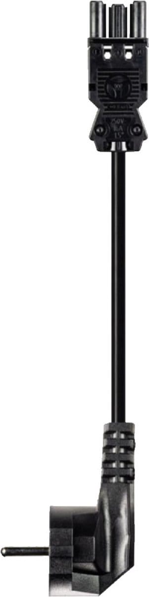 Wieland GST18-3 Aansluitsnoer - Schuko stekker (m) naar GST18-3 (m) - 3x1.50mm² - 7m - Zwart
