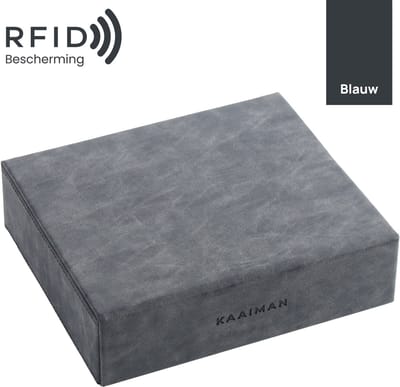 Kaaiman® Faraday Box – Autosleutel Antidiefstal – Keyless Entry & RFID Beveiliging - Handmade - Blauw