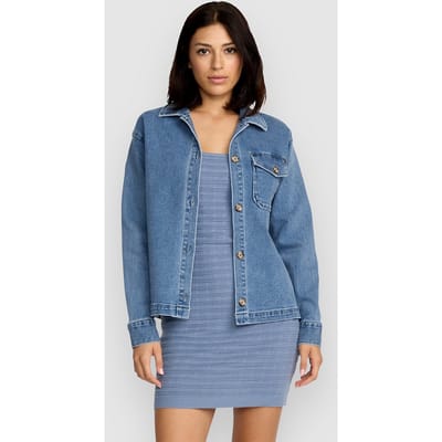 Volcom Stoned Bf Shacket Jas blauw