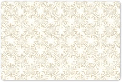 Placemats 45x30 cm - Placemat kunststof - 1 stuk - Abstract - Motief - Beige - Borden onderleggers - Decoratie voor op tafel - Keuken tafeldecoratie accessoires - Vinyl onderlegger - Tafelversiering