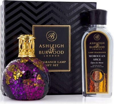 Ashleigh & Burwood Lamp Giftset Magenta Crush + 250ml Moroccan Spice