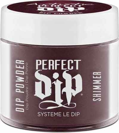 Artistic Nail Design Perfect Dip Poeder ' Lust In Time ' ( Bordeaux Rood Metallic )