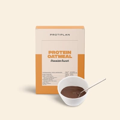 Protiplan - Havermout Crunch Chocolade - 7 x 25 g - Eiwitrijk ontbijt - Low carb