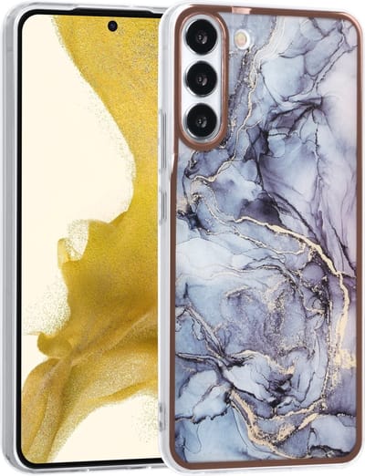 UNIQ Accessory Samsung Galaxy S22 Plus TPU/PC Print/Grijs Telefoonhoesje - Beschermt Perfect tegen Kras, Stof & Schokken.