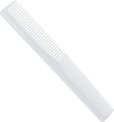 Haarstyling Kam - Dubbelzijdige Kam - Professioneel Gebruik - Verschillende Tandgroottes - 17 x 2 cm - Wit
