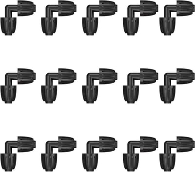 15 Stuks Druppelirrigatieconnectoren voor 1,27 cm Slang - Aansluitingen voor Tuinirrigatie, Hoekdelen en Borgmoeren