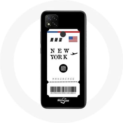 Xiaomi Redmi 9C hoesje New York vliegticket