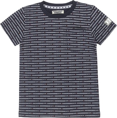 DJ Dutch jongens t-shirt aop Waves Navy