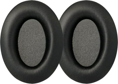 Vervangende Oorkussens voor Over-Ear Hoofdtelefoons, Zacht Eiwitleer, Geluidisolatie, Geheugenfoam, Comfortabel en Duurzaam (Zwart)