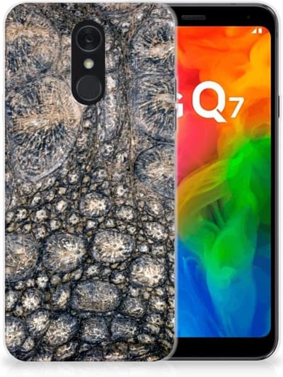 LG Q7 TPU Hoesje Krokodillenprint