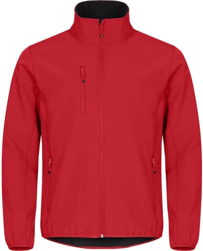 Clique Basic Softshell Jas Heren Red maat XS