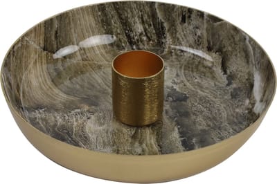 Kandelaar Marble S grijs