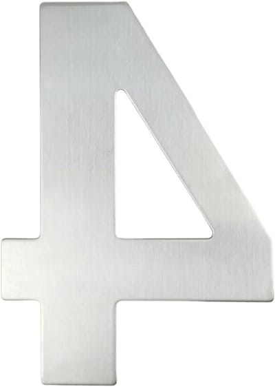Huisnummer - Deurnummer - Adres Aanduiding - Gepolijst Uiterlijk - 30 cm - Zwart
