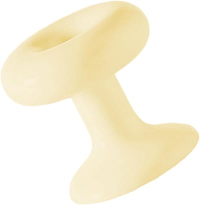 Toiletspoelknop Hulp - Drukknop Gereedschap - Hygiënisch Werken - Voorkomt Nagelschade - 2.2 cm - Geel