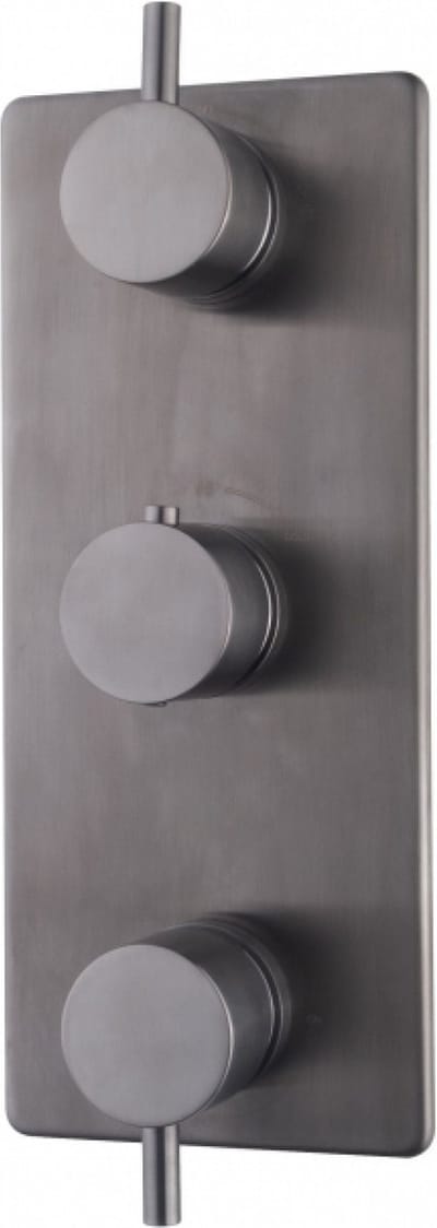 Douchekraan Inbouw Wiesbaden Caral Thermostatisch 3-Weg Gunmetal