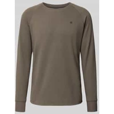 Regular fit shirt met lange mouwen in gebreide look, model 'Jirgi'