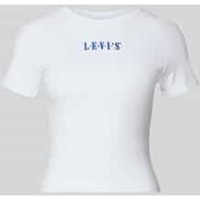 T-shirt met labelstitching