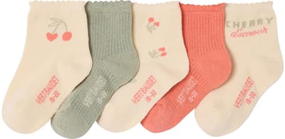 Vertbaudet Set van 5 paar sokken babymeisje